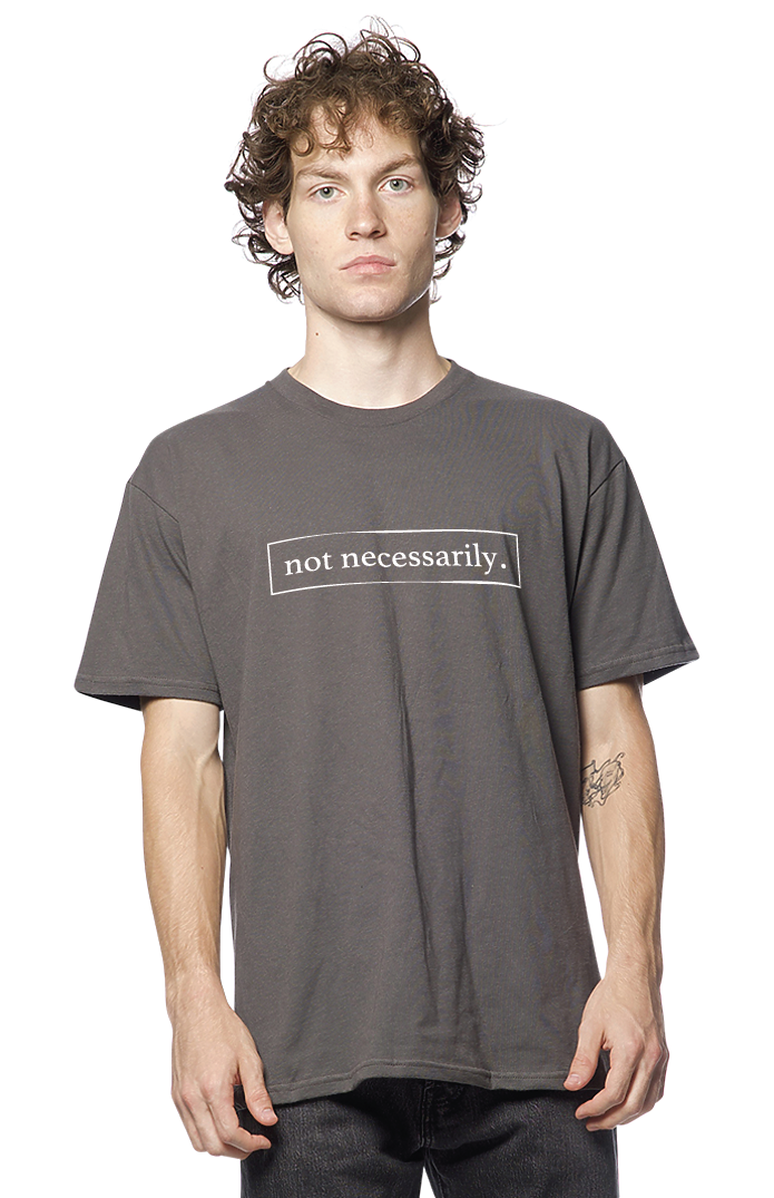 Not Necessarily. Unisex Short Sleeve Heavyweight Tee